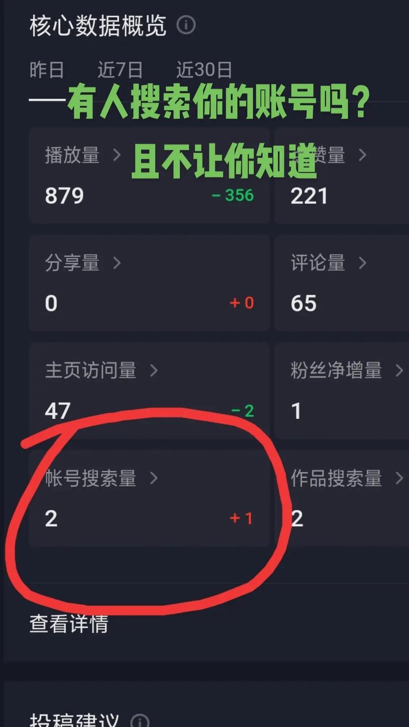 如何判断抖音上的账号搜索量是否由他人对我进行搜索？插图2