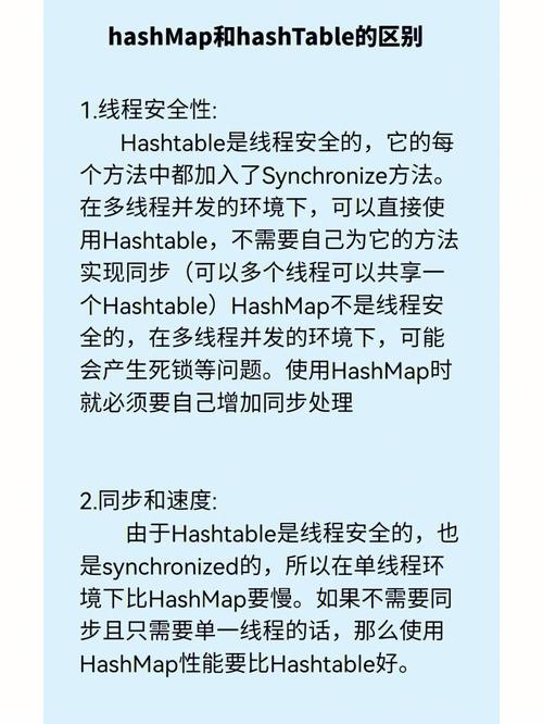 HashMap与Hashtable，它们之间的主要区别是什么？插图2