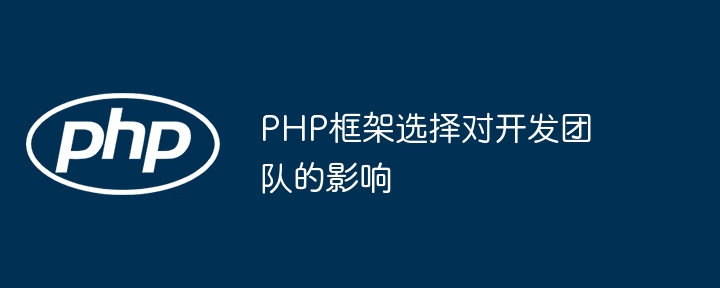 PHP框架选择对开发团队的影响插图