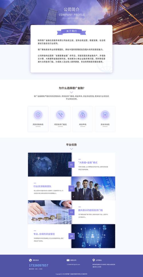 公司介绍网站模板_模板介绍插图4