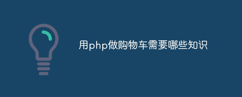 用php做购物车需要哪些知识插图