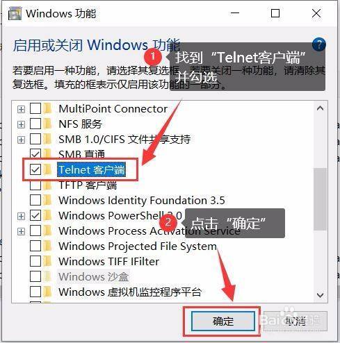 如何在Windows 10家庭版中启用Telnet服务？插图