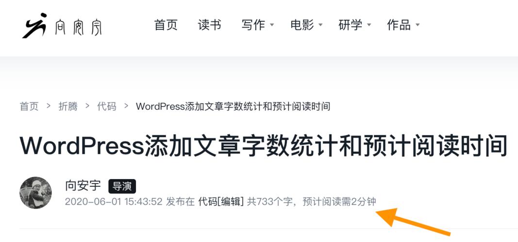 如何在WordPress主题中集成文章字数和预计阅读时间功能？插图4