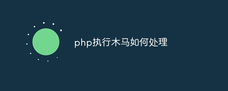 php执行木马如何处理插图