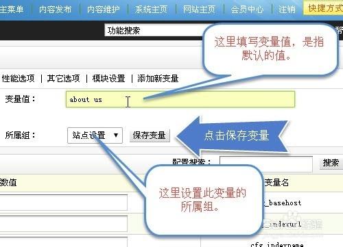 如何在DedeCMS后台添加新变量并实现删除功能？插图4