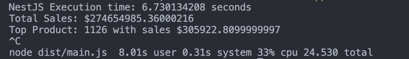 CSV 文件处理基准测试：Golang、NestJS、PHP、Python插图2