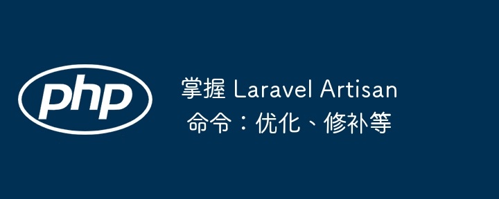 掌握 Laravel Artisan 命令：优化、修补等插图