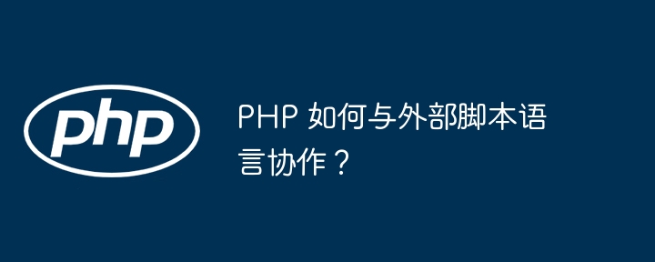 PHP 如何与外部脚本语言协作？插图