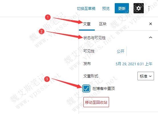 如何在WordPress中设置文章置顶？插图