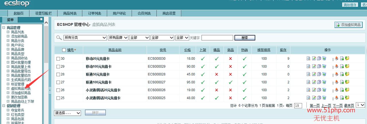 如何在ecshop后台商品列表中实现按价格搜索关键字的功能？插图2