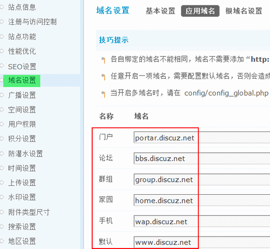 如何在Discuz! X系列网站上更改域名并调整相关设置？插图4