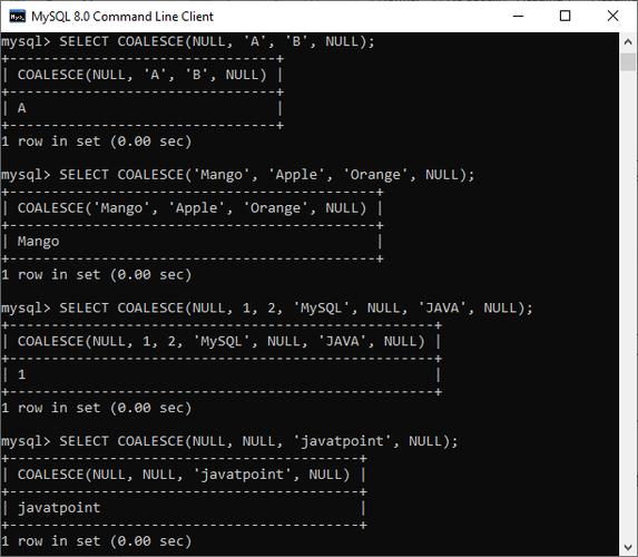 如何利用MySQL数据库中的COALESCE函数结合UNION和CASE构造进行数据查询？插图4