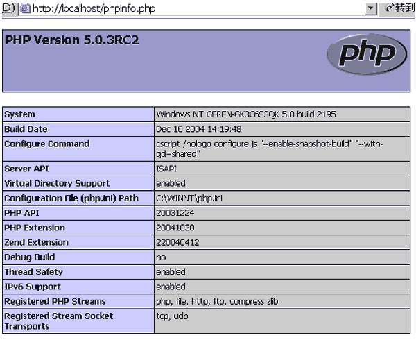 如何在IIS服务器上配置PHP 5.x版本？插图4