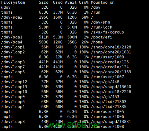 如何在Linux系统中准确查询硬盘使用情况？插图