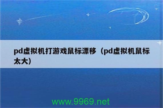 如何解决PD虚拟机中鼠标指针过大的问题？插图