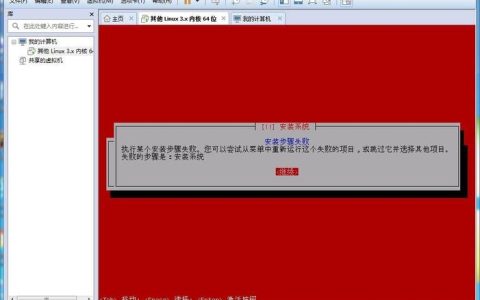 为什么在安装Linux系统时会失败？