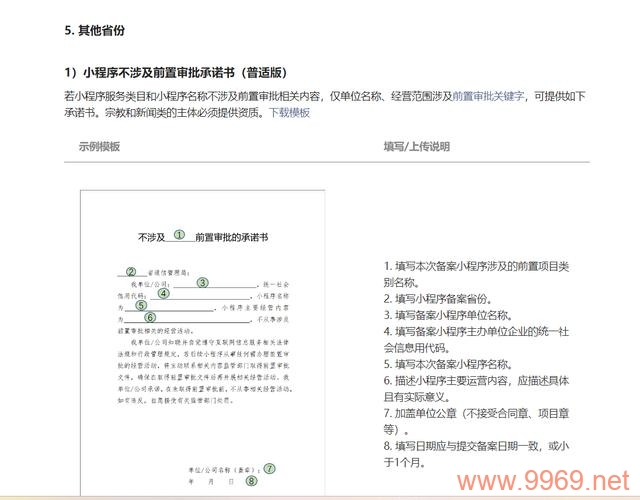 如何获取适用于不同省份的P2P网络电视不涉及前置审批的承诺书模板？插图